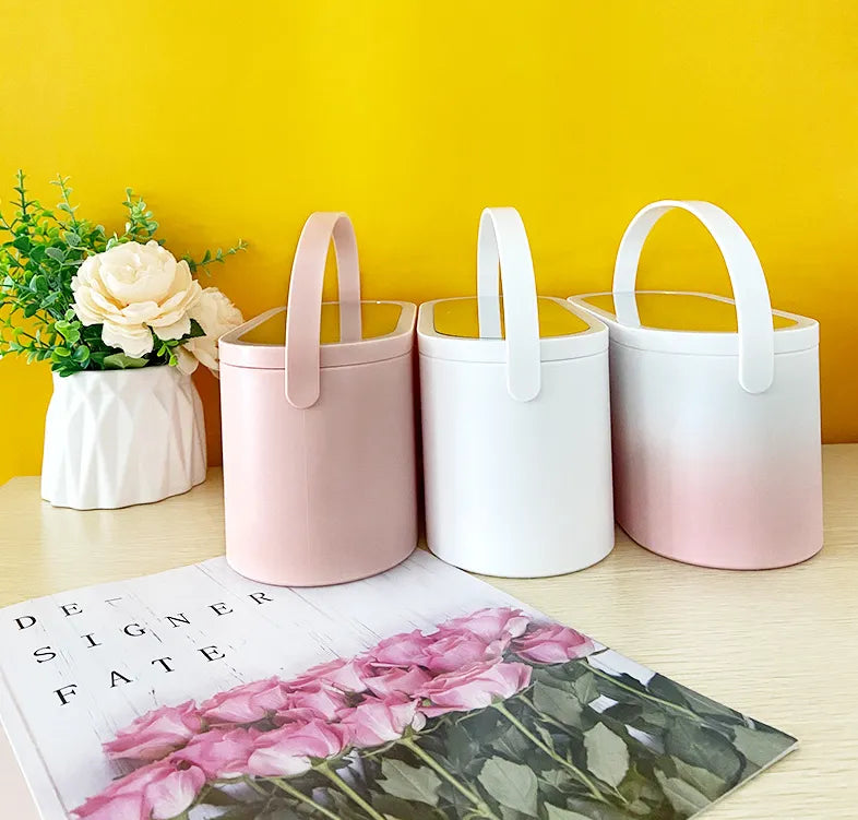 Portable LED Makeup Mirror & Travel Organizer Box